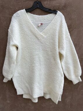 Anthropologie Pilcro Teddy V-Neck Tunic Sweater